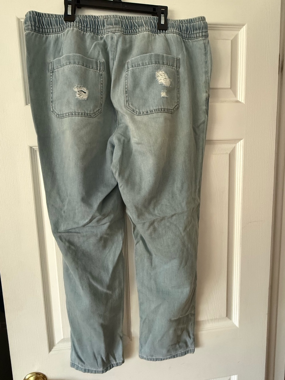 Garage Light Blue Distressed Ripped Jeans - Picture 4 of 6